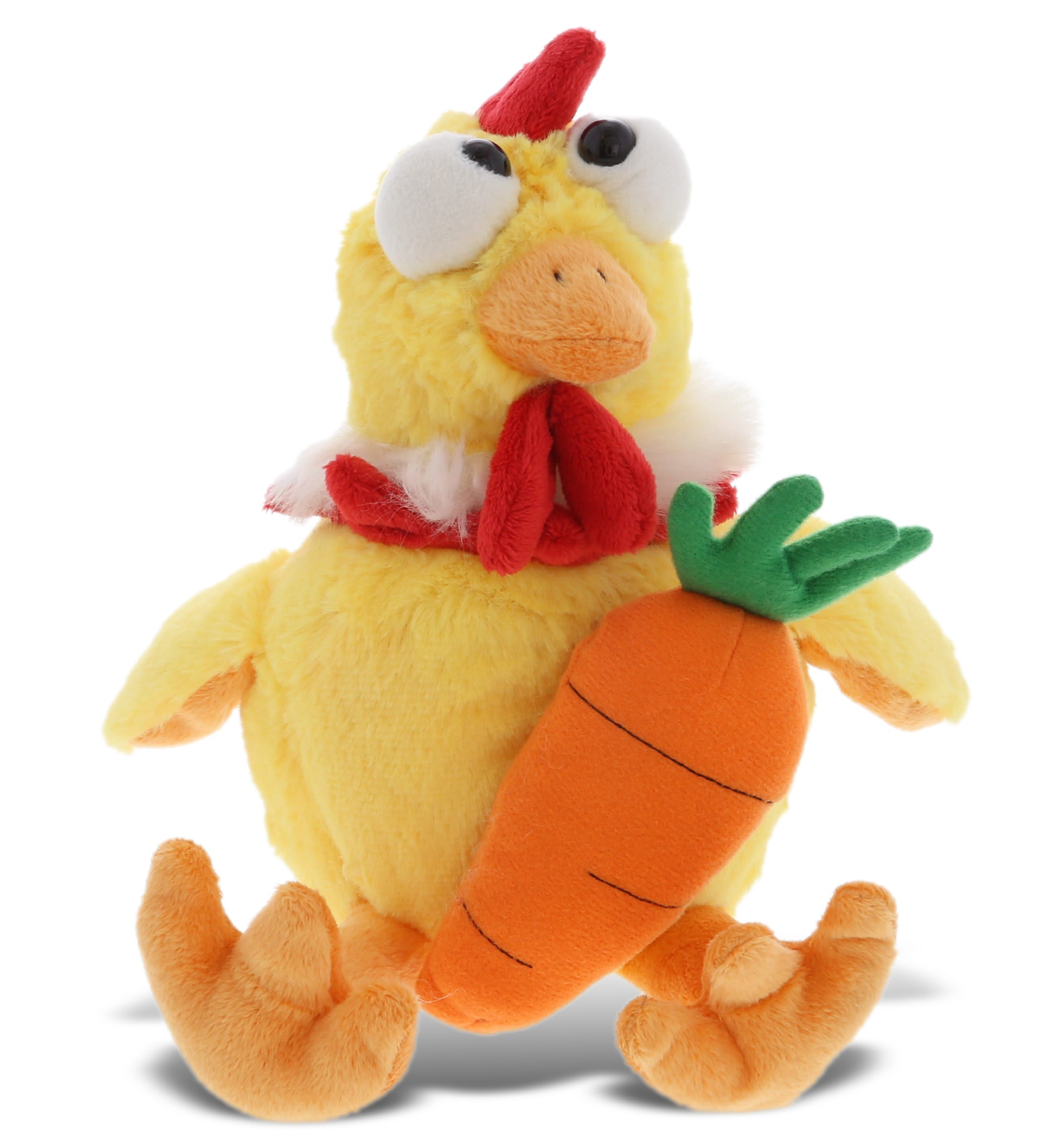 PLUSH CARROT - SUPER SOFT PLUSH - YELLOW ROOSTER