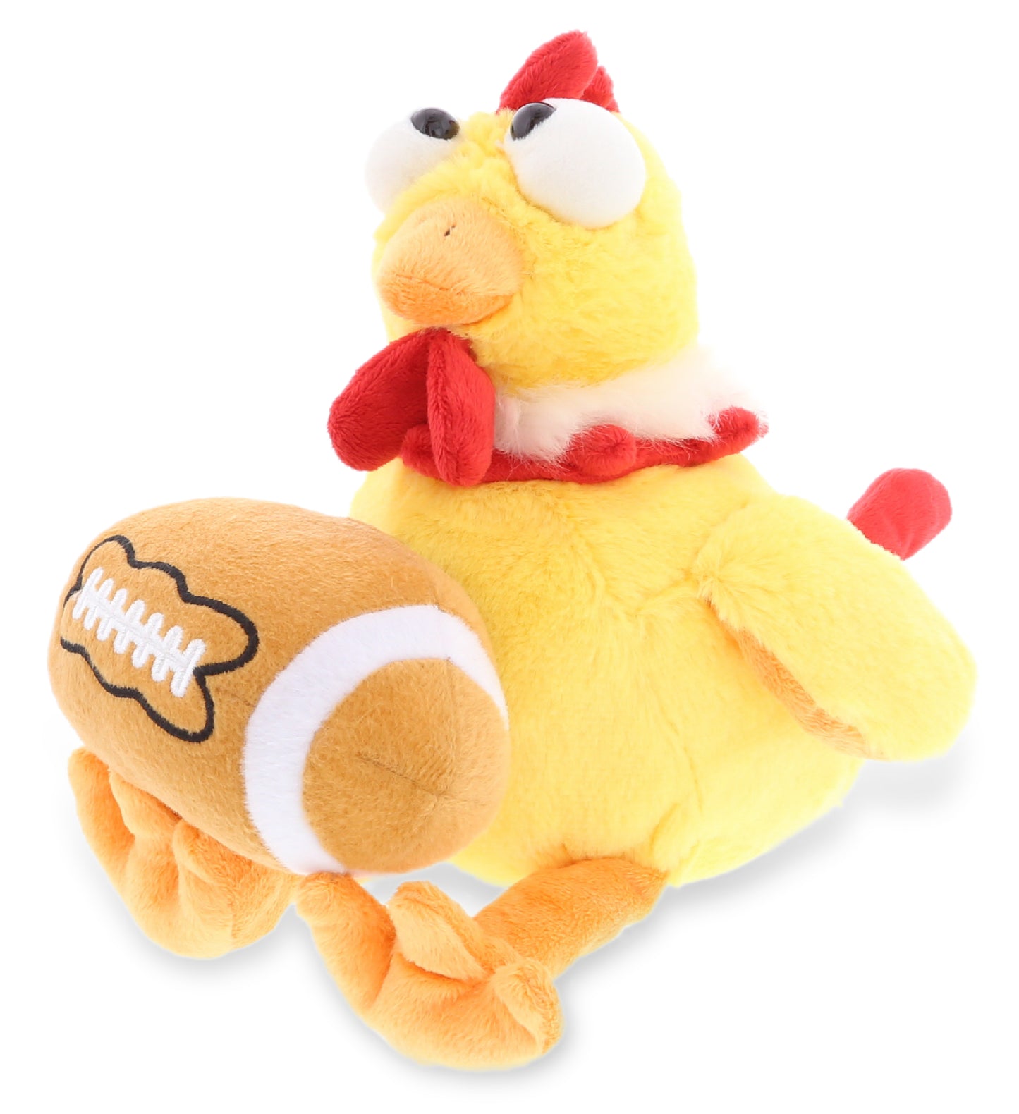 PLUSH FOOTBALL - SUPER SOFT PLUSH - YELLOW ROOSTER