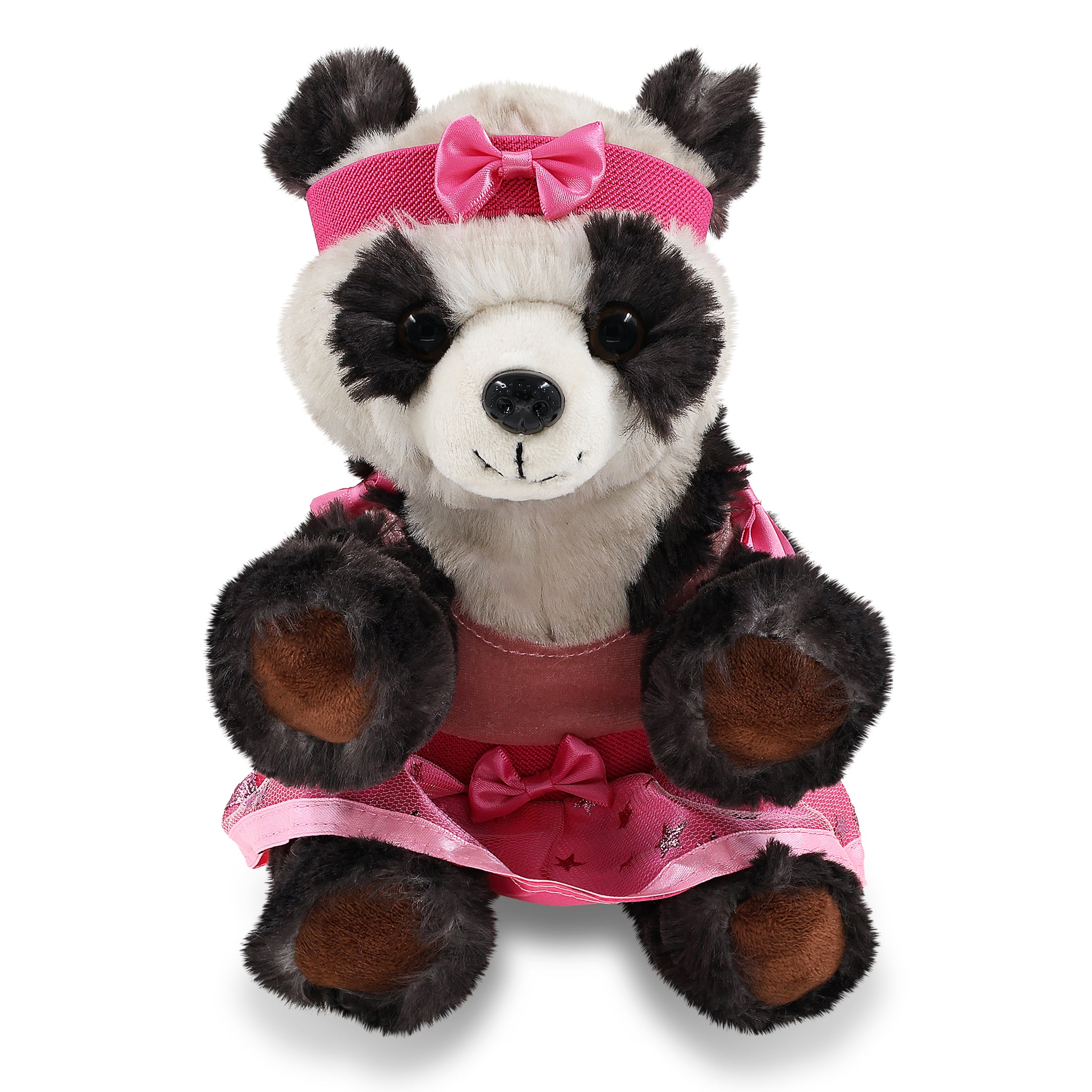 SUPER SOFT PLUSH - SQUAT PANDA 7 INCH BALLERINA