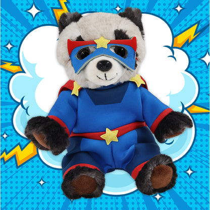 SUPER SOFT PLUSH - SQUAT PANDA 7 INCH SUPER HERO