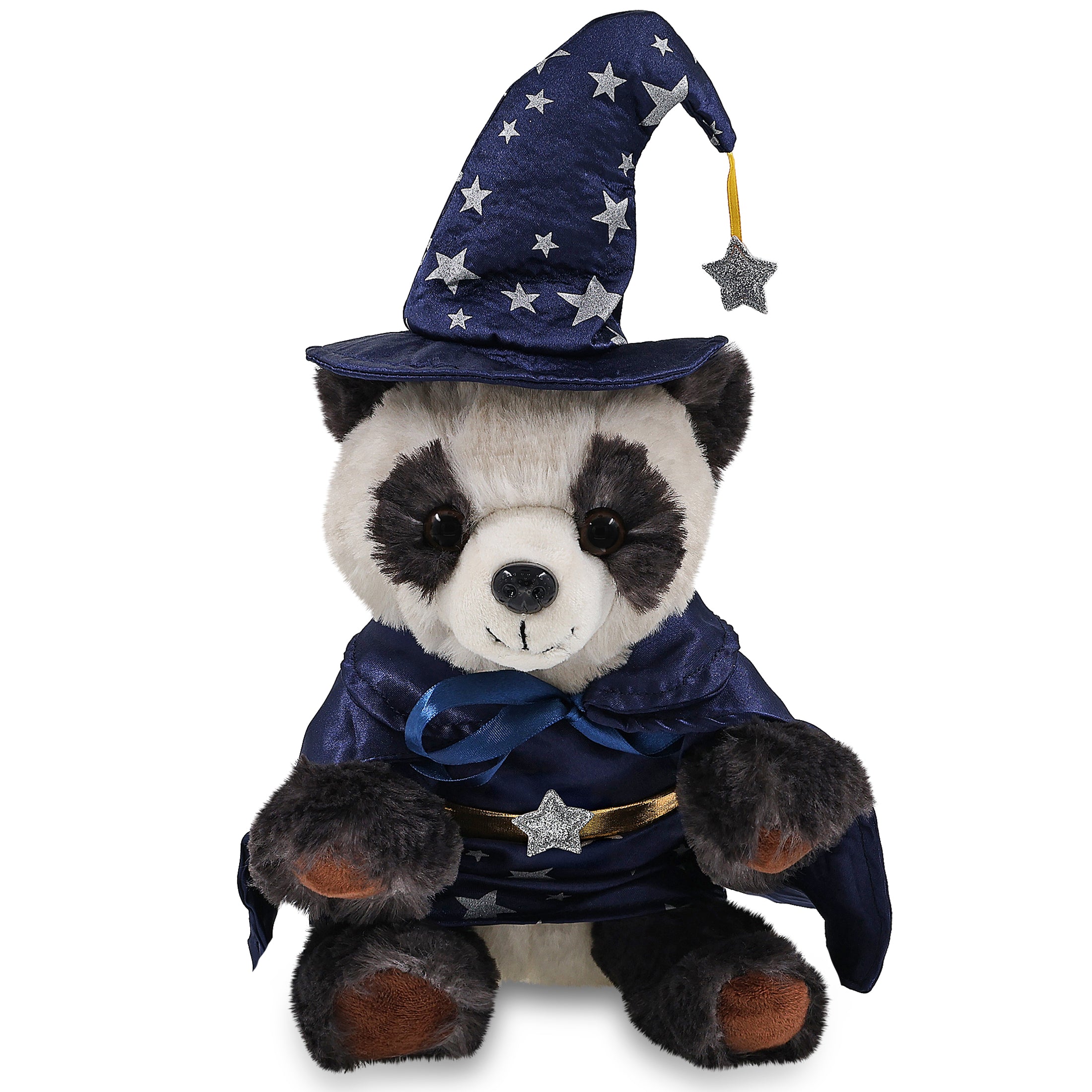 SUPER SOFT PLUSH - SQUAT PANDA 7 INCH WITH WIZARD DRESS UP