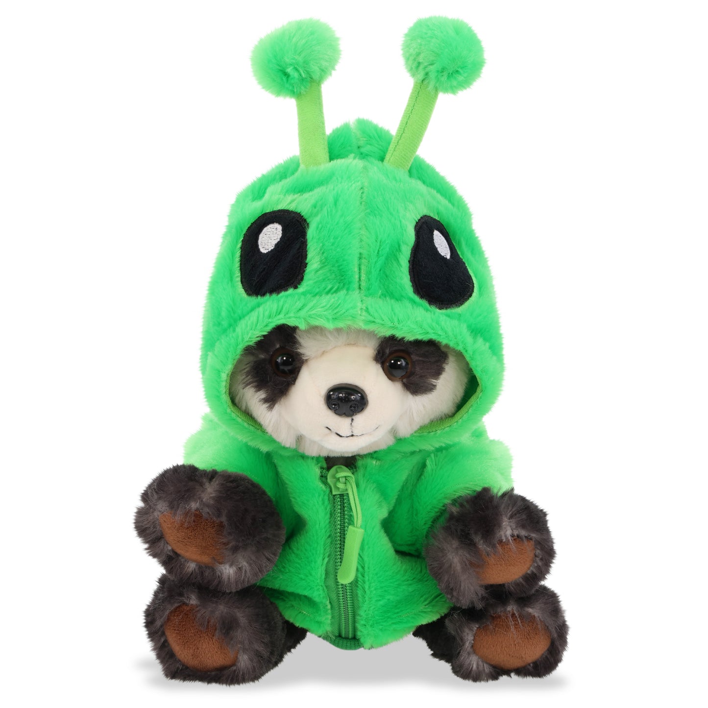 SUPER SOFT PLUSH - SQUAT PANDA WITH ALIEN SWEATER