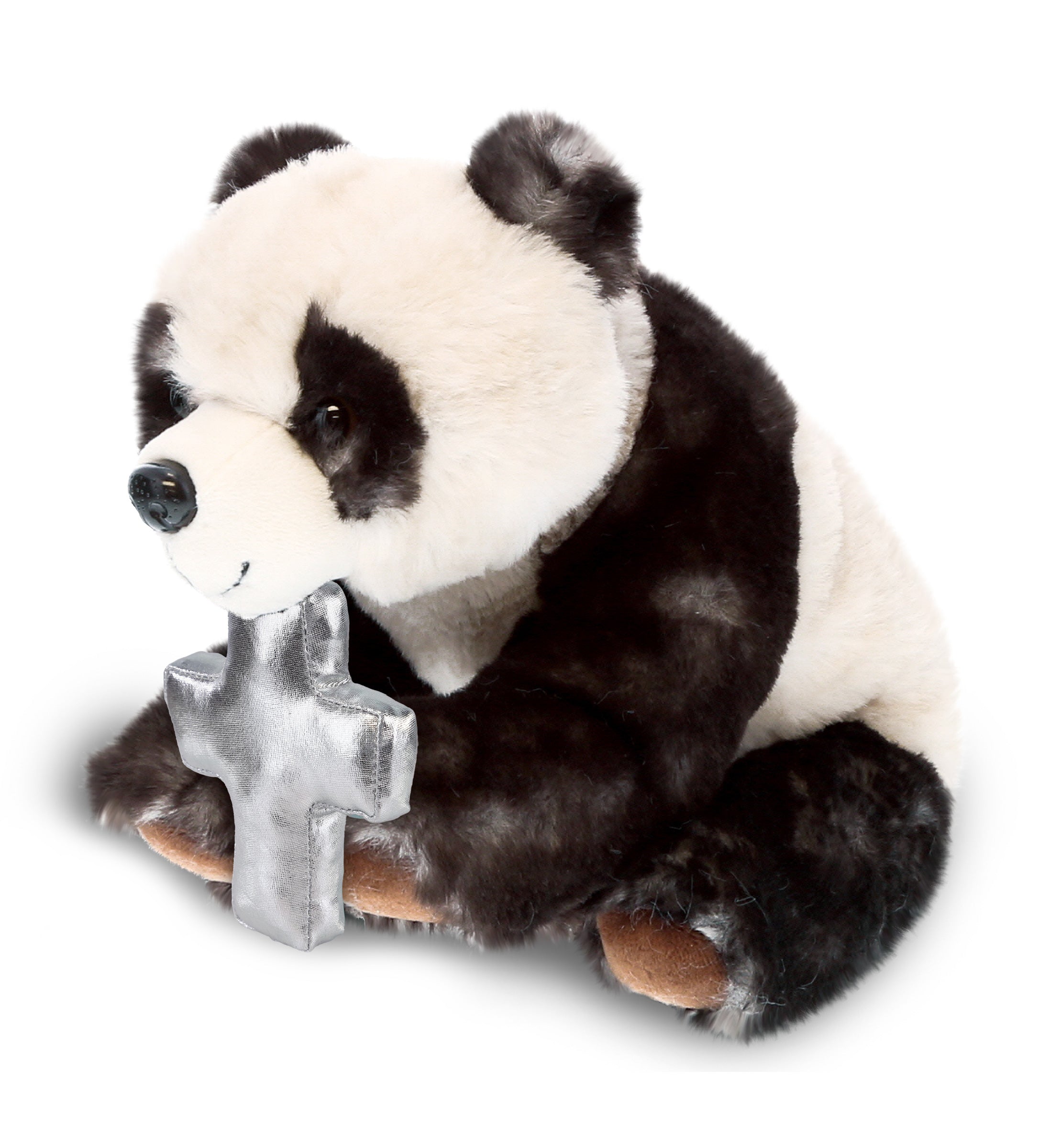 PLUSH CROSS - SUPER SOFT PLUSH - SQUAT PANDA 7 INCH