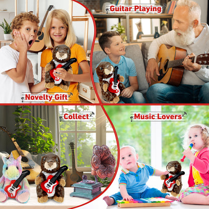SUPER SOFT PLUSH - STANDING MARMOT WITH GUITAR ADD ON