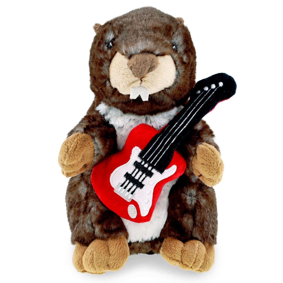 SUPER SOFT PLUSH - STANDING MARMOT WITH GUITAR ADD ON