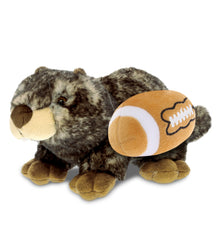 SUPER SOFT PLUSH - LYING MARMOT WITH FOOTBALL PLUSH