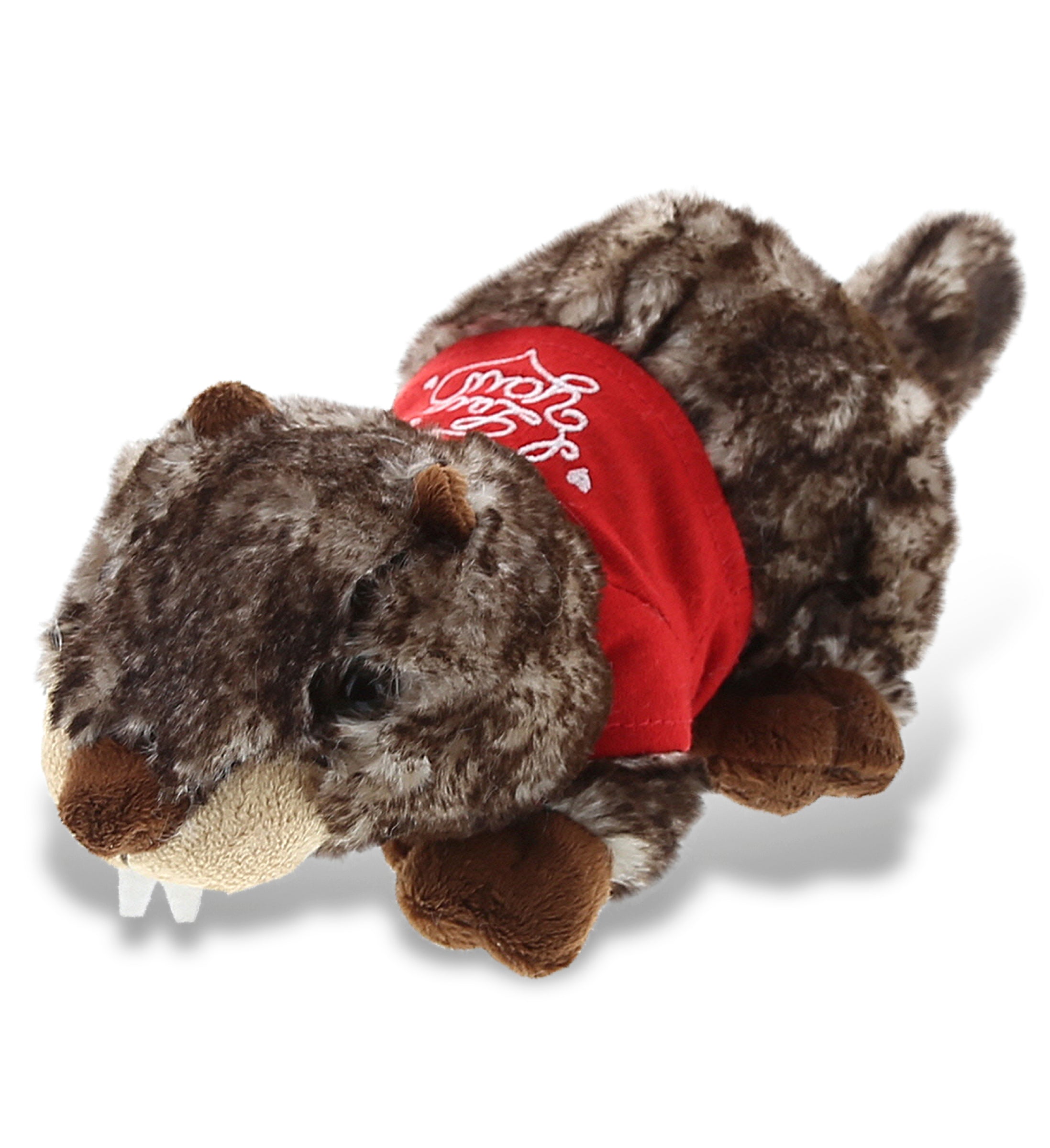 PLUSH I LOVE YOU RED SHIRT- SUPER SOFT PLUSH - LYING MARMOT