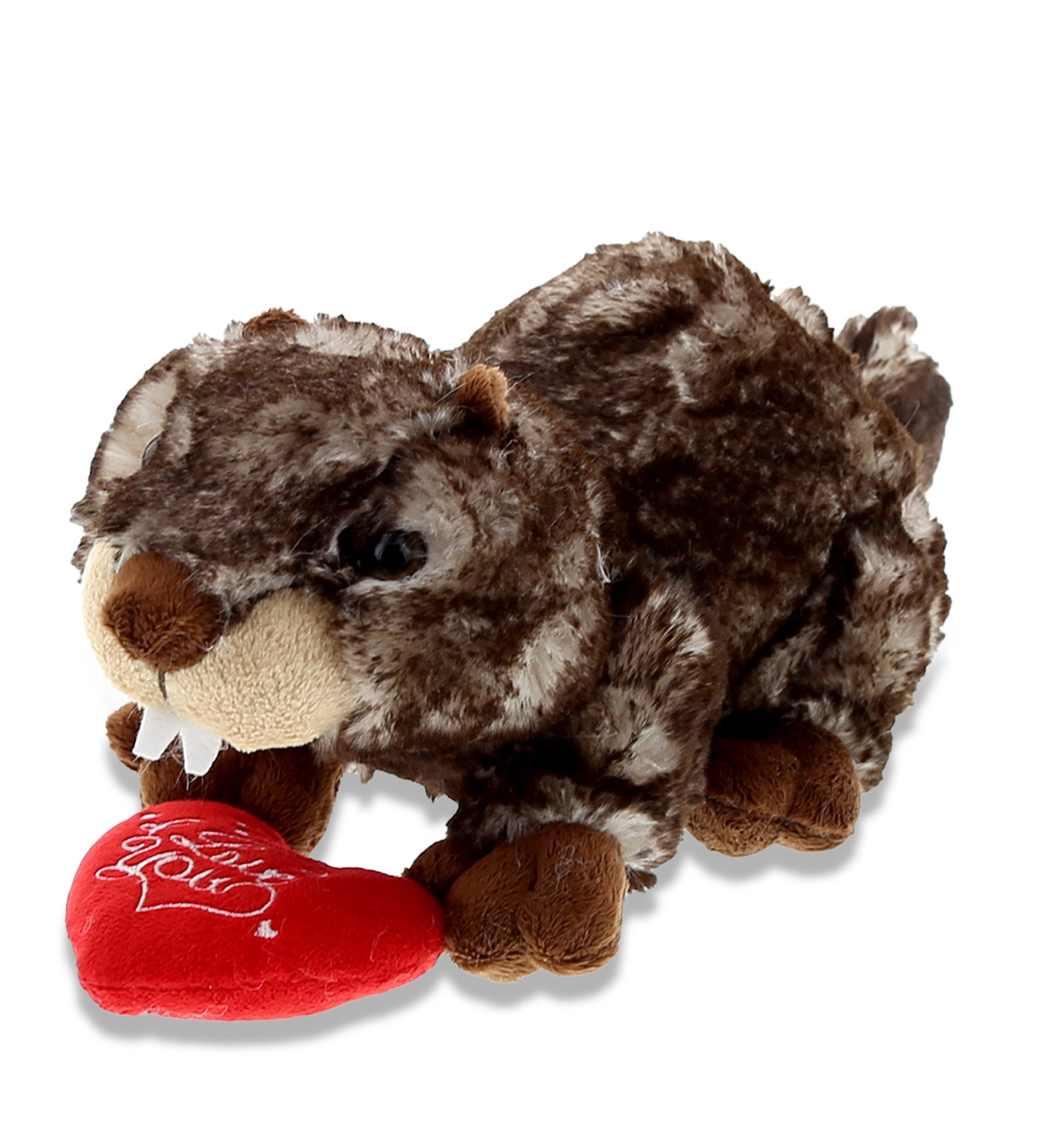 PLUSH I LOVE YOU RED HEART - SUPER SOFT PLUSH - LYING MARMOT