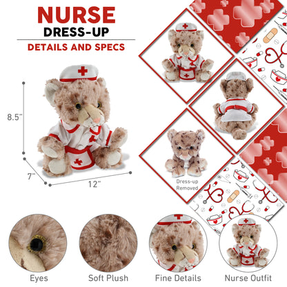 SUPER SOFT PLUSH - SQUAT CHEETAH 8.5 INCH NURSE