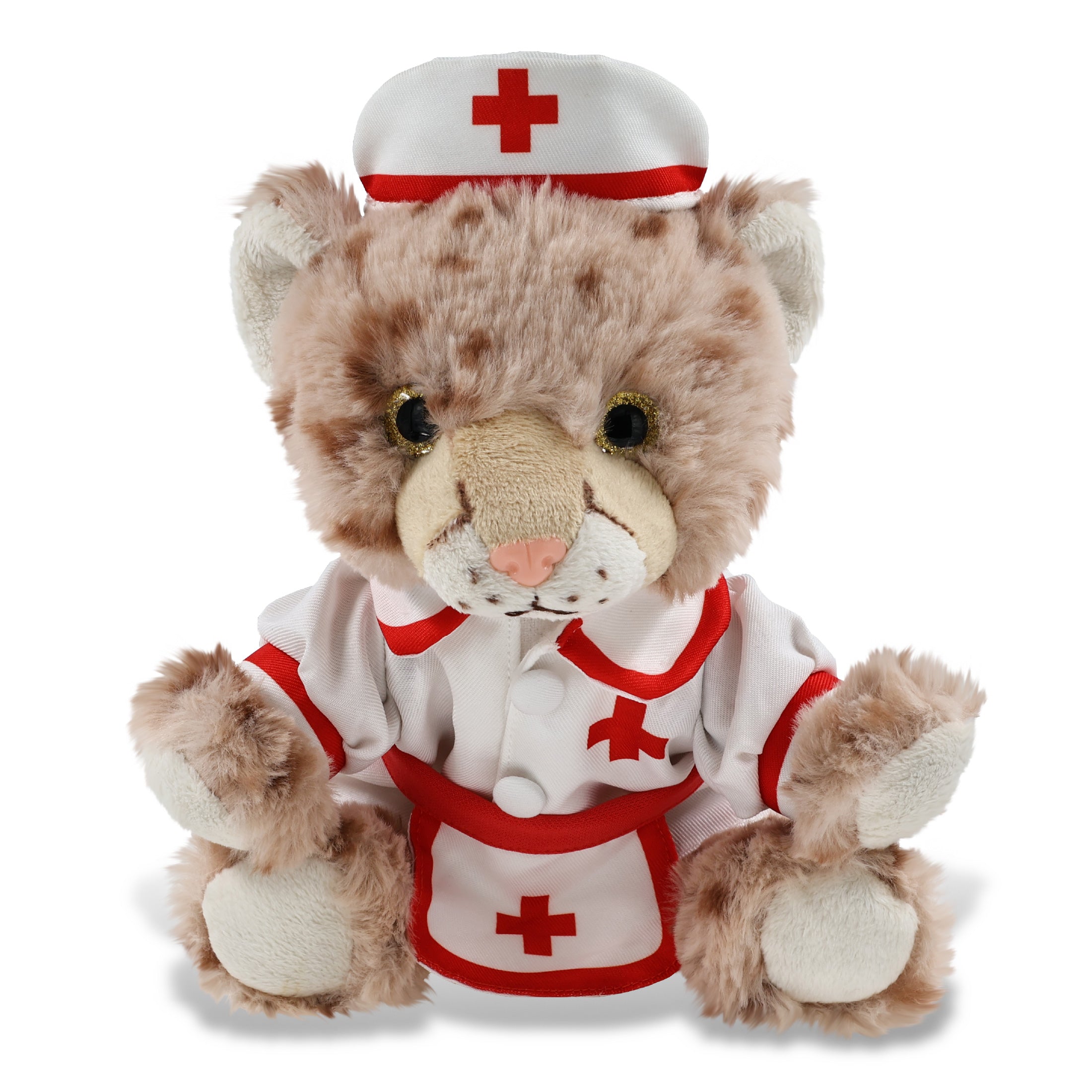 SUPER SOFT PLUSH - SQUAT CHEETAH 8.5 INCH NURSE