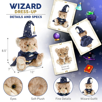 SUPER SOFT PLUSH - SQUAT CHEETAH 8.5 INCH WIZARD