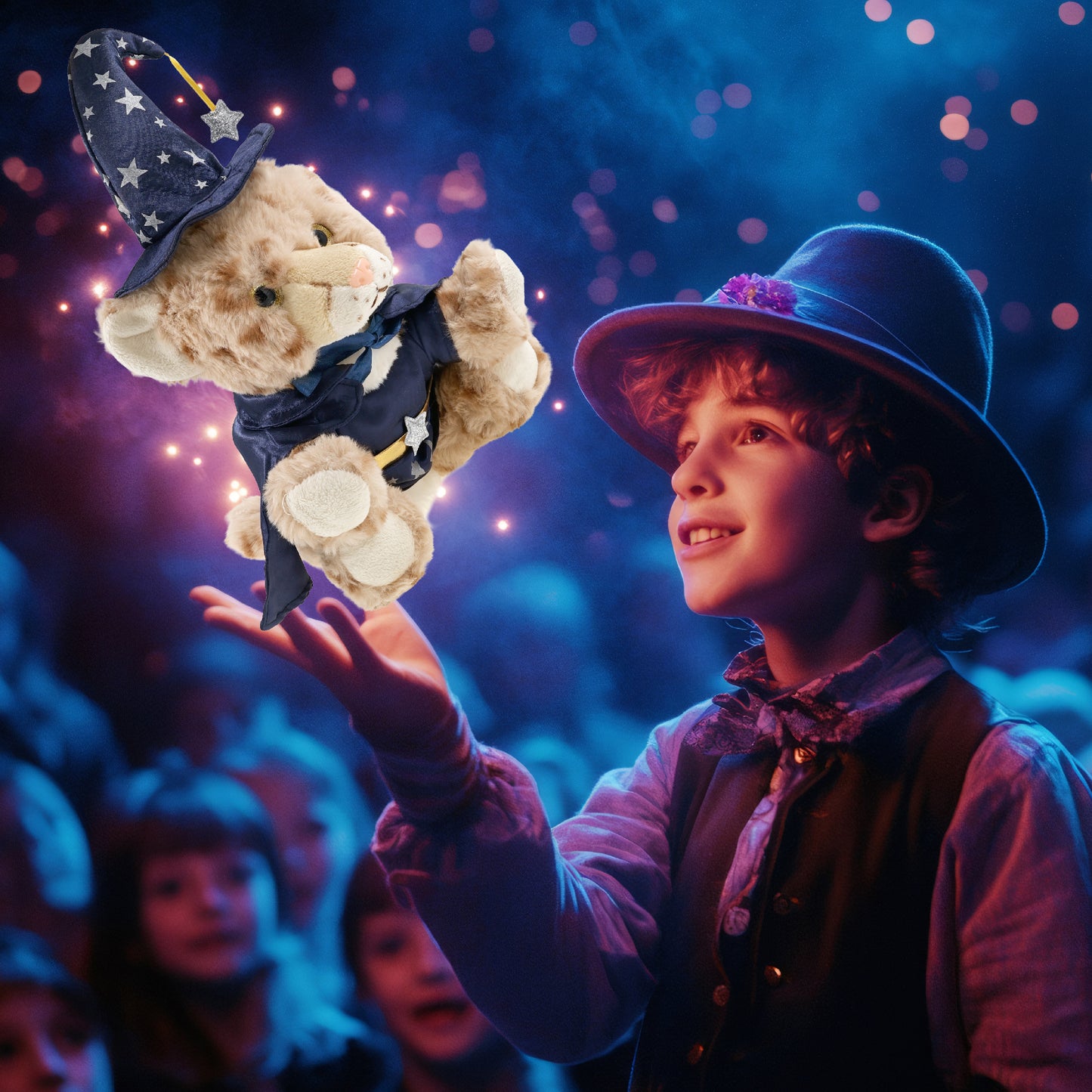 SUPER SOFT PLUSH - SQUAT CHEETAH 8.5 INCH WIZARD
