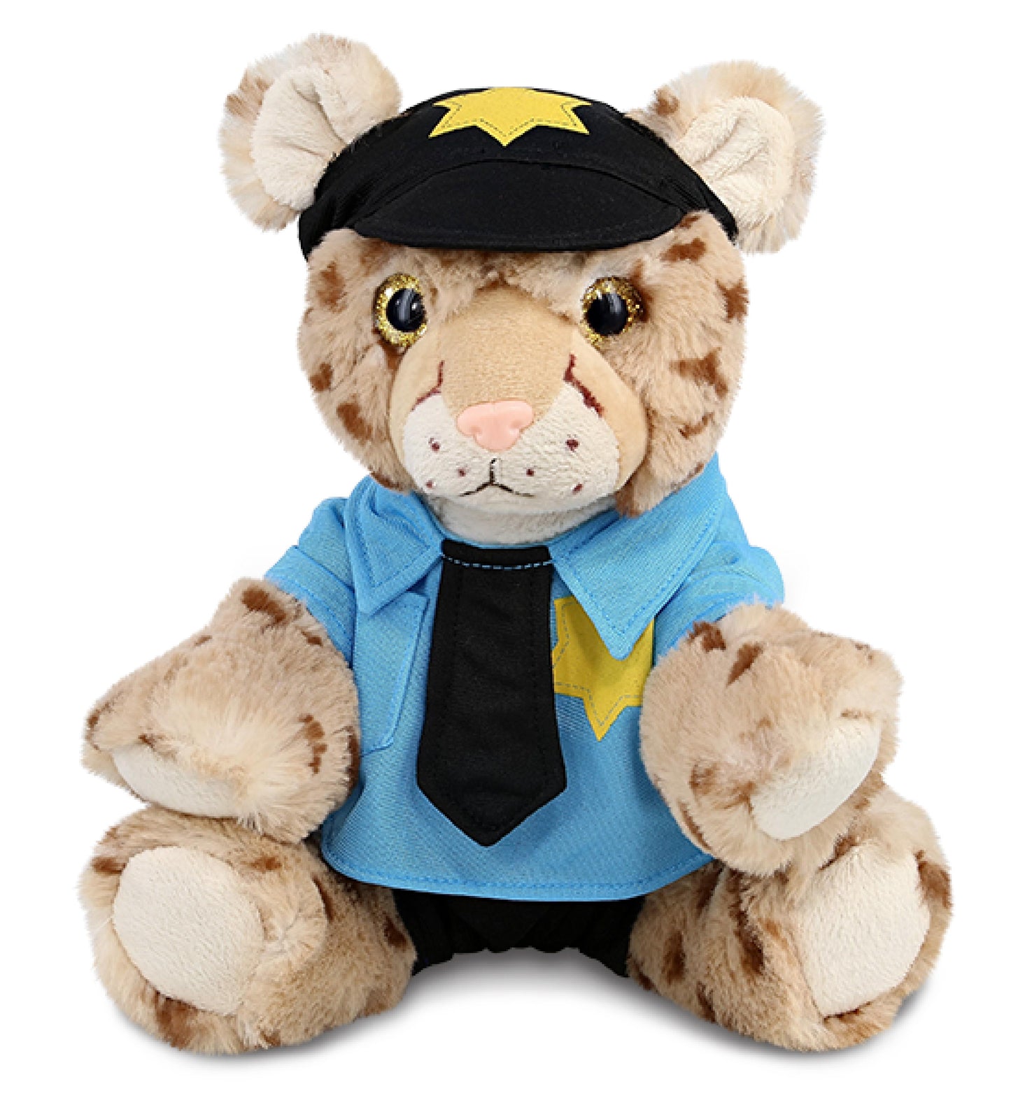 PLUSH POLICE - SUPER SOFT PLUSH - SQUAT CHEETAH 8.5 INCH