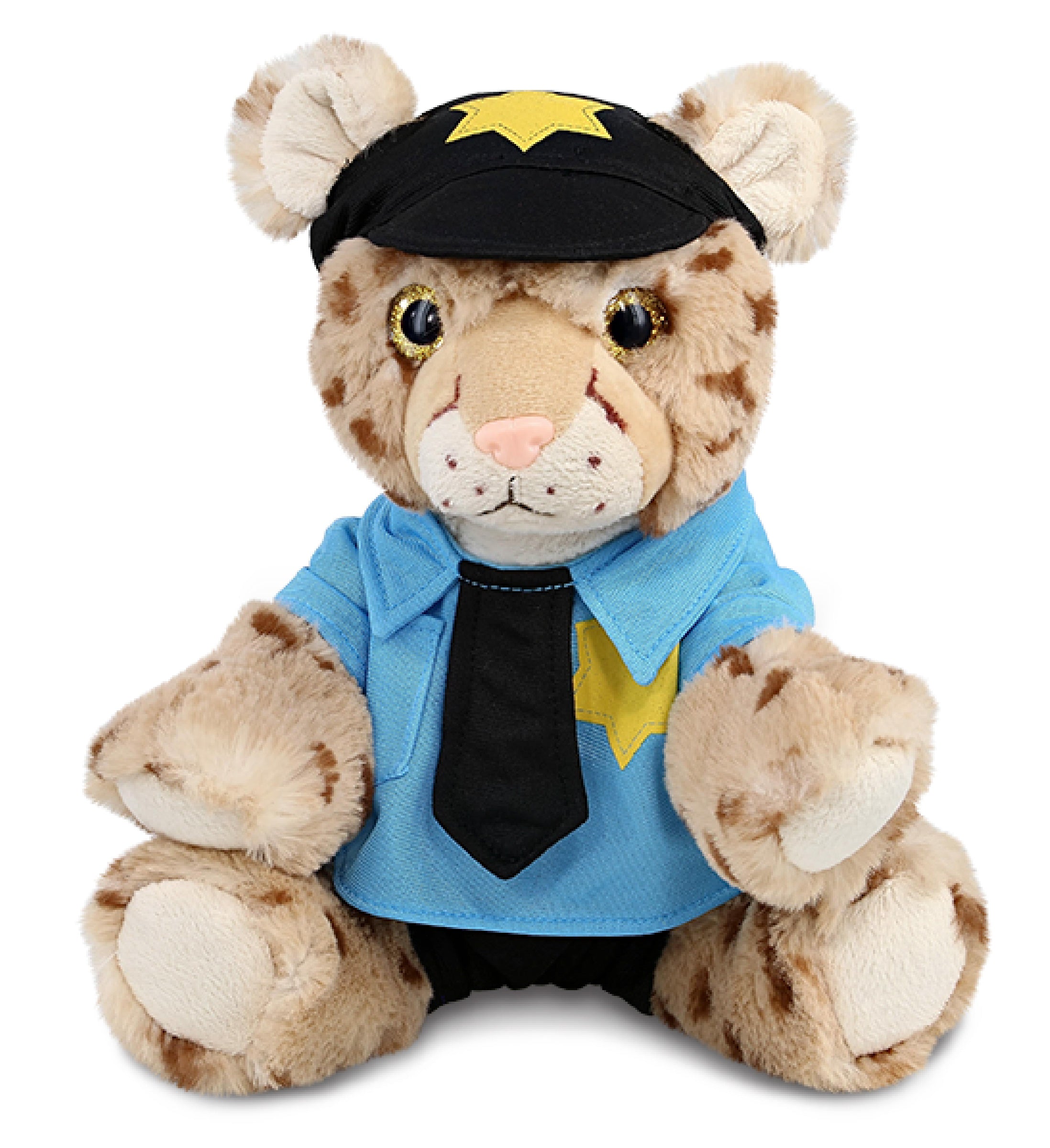 PLUSH POLICE - SUPER SOFT PLUSH - SQUAT CHEETAH 8.5 INCH
