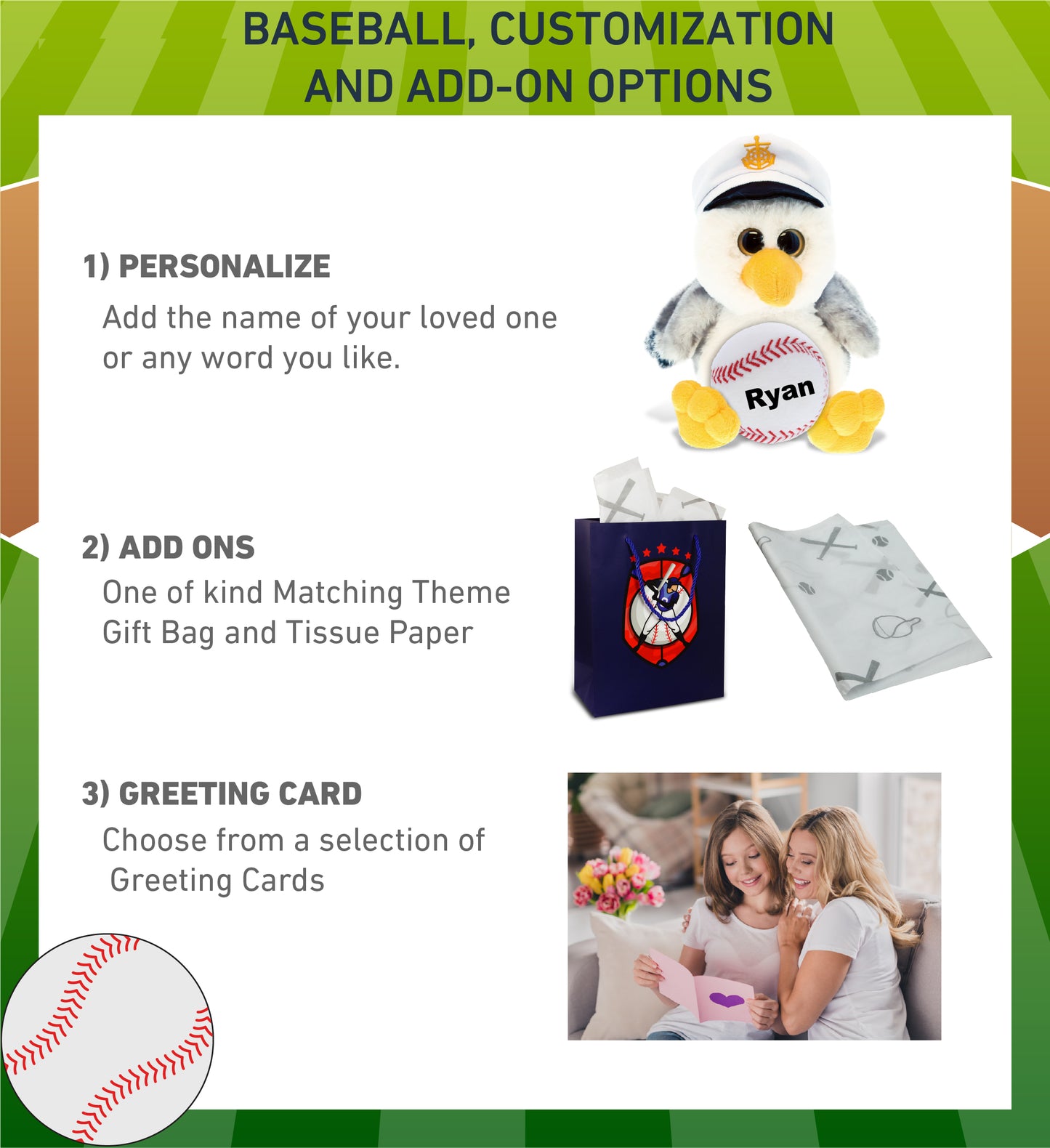 SUPER SOFT PLUSH - SEAGULL SAILOR WITH BASEBALL PLUSH