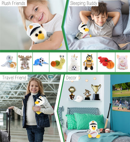 SUPER SOFT PLUSH - SEAGULL SAILOR WITH BASEBALL PLUSH