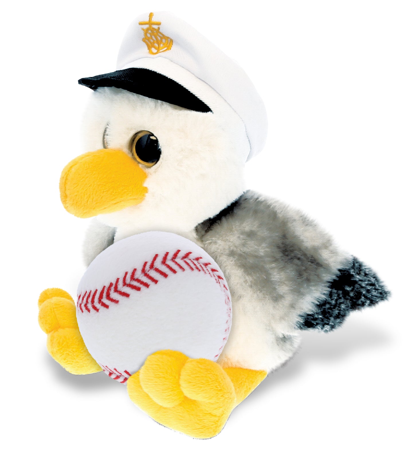 SUPER SOFT PLUSH - SEAGULL SAILOR WITH BASEBALL PLUSH