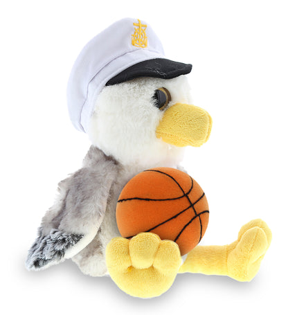 SUPER SOFT PLUSH - SEAGULL SAILOR WITH BASKETBALL PLUSH