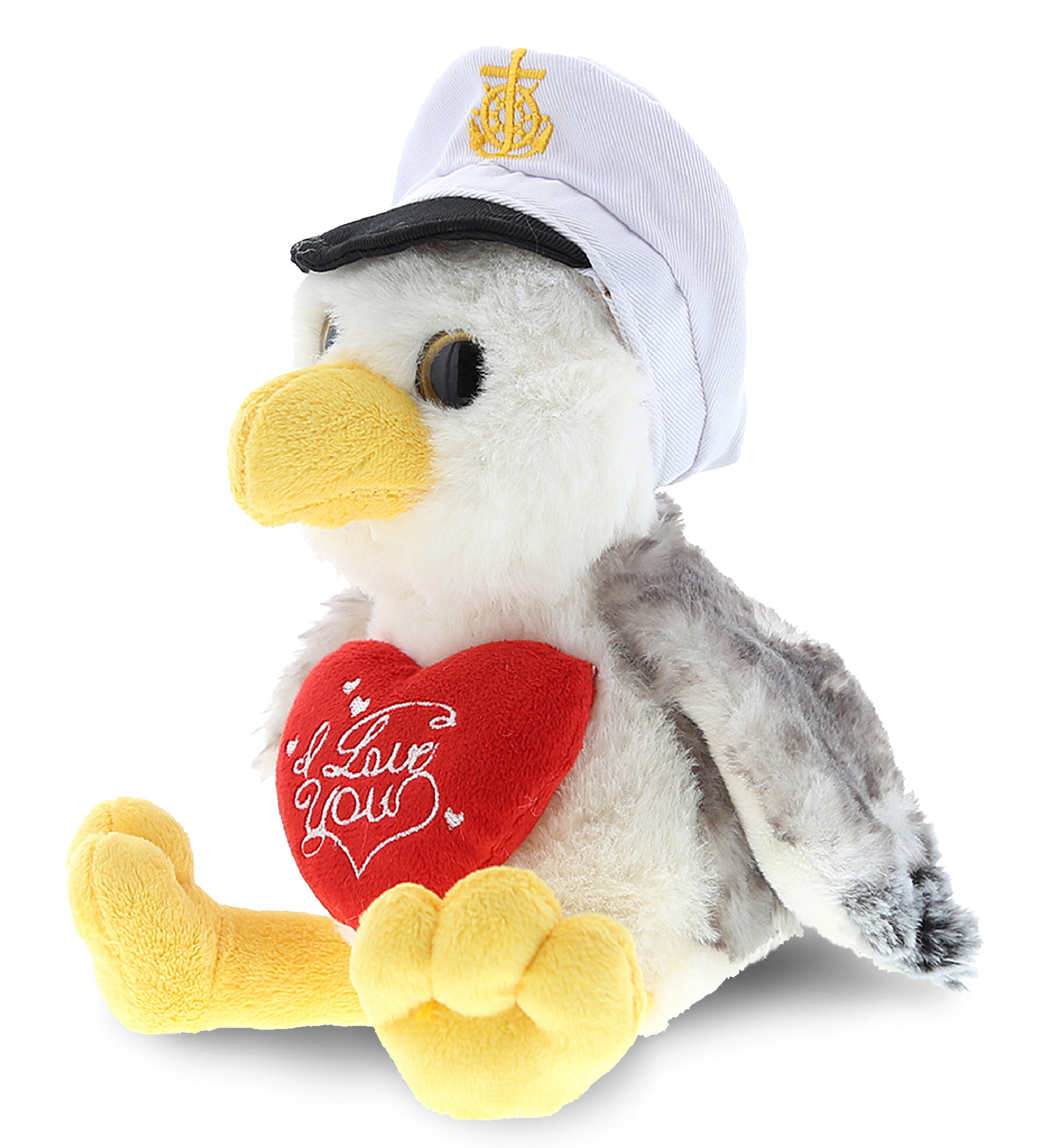 PLUSH I LOVE YOU RED HEART - SUPER SOFT PLUSH - SEAGULL SAILOR