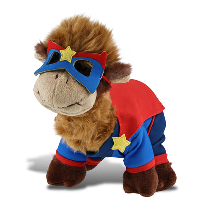 SUPER SOFT PLUSH - CAMEL With SUPER HERO Dress Up