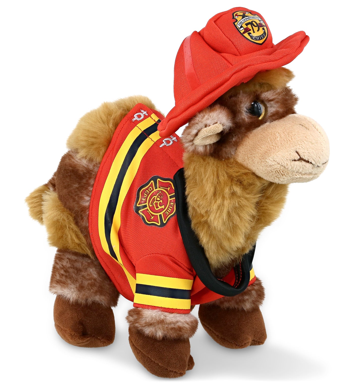 PLUSH FIREMAN - SUPER SOFT PLUSH - CAMEL