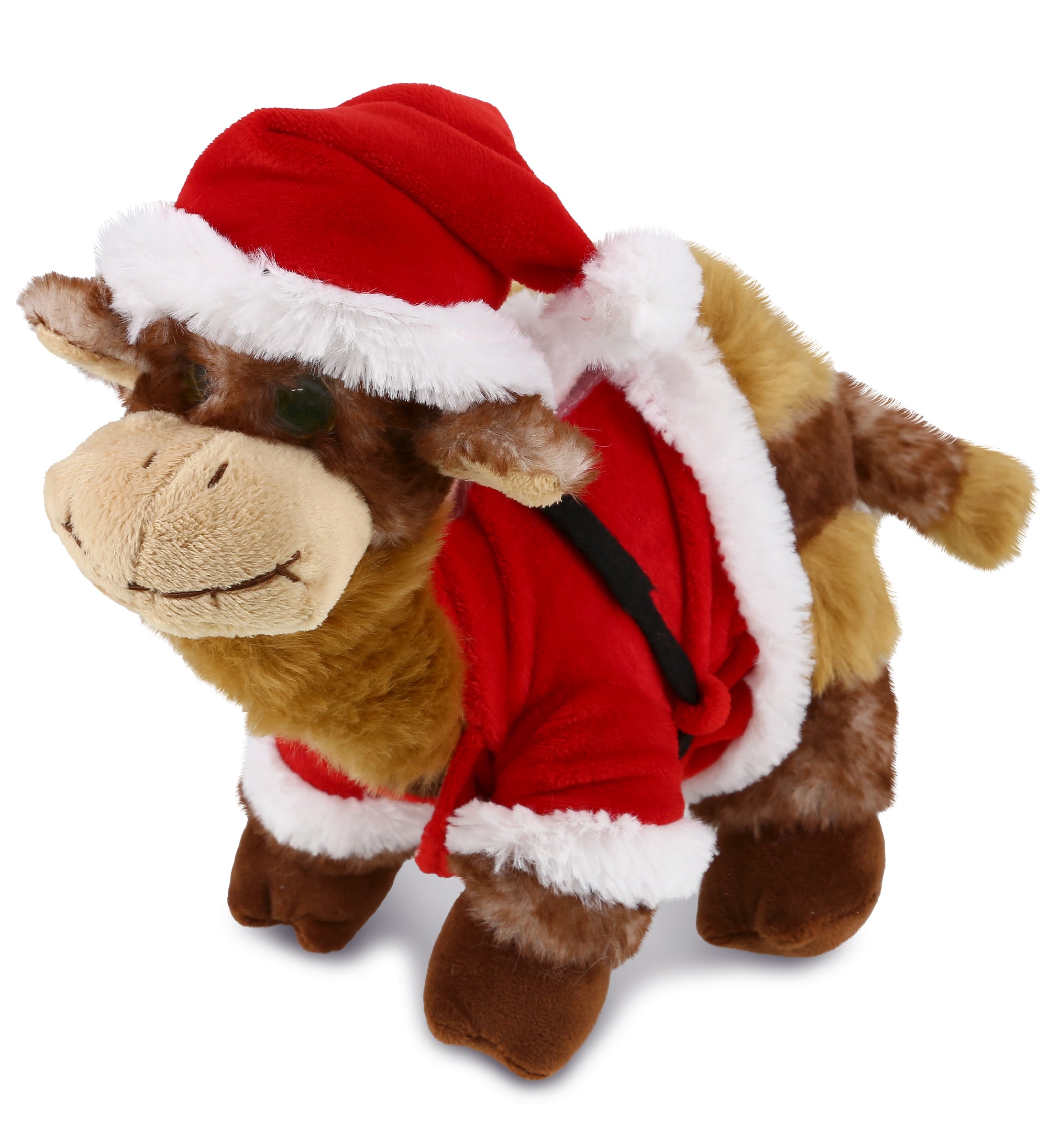 PLUSH SANTA - SUPER SOFT PLUSH - CAMEL