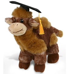 DolliBu Camel Graduation Plush Stuffed Animal with Cap with Tassel - 10 Inches