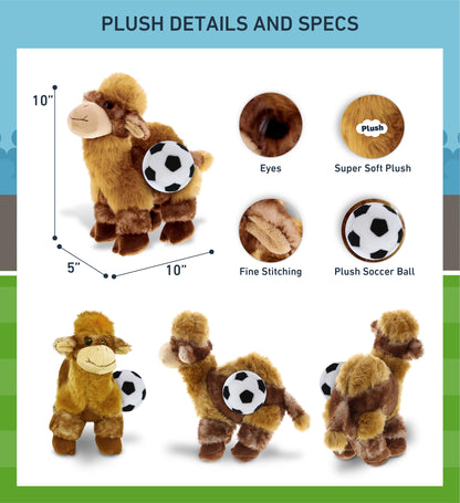 SUPER SOFT PLUSH - CAMEL WITH SOCCER PLUSH
