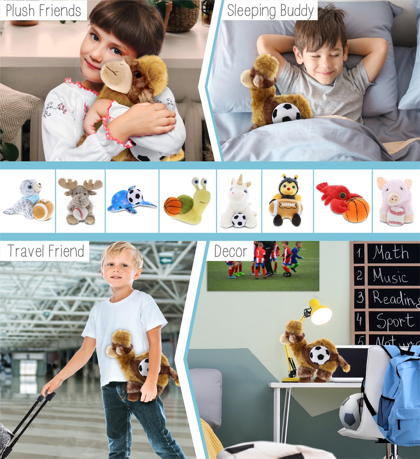SUPER SOFT PLUSH - CAMEL WITH SOCCER PLUSH