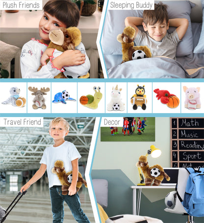 SUPER SOFT PLUSH - CAMEL WITH SOCCER PLUSH