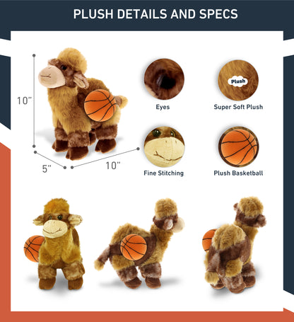SUPER SOFT PLUSH - CAMEL WITH BASKETBALL PLUSH