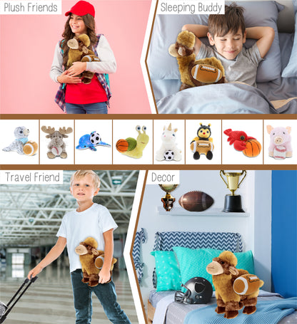 SUPER SOFT PLUSH - CAMEL WITH FOOTBALL PLUSH