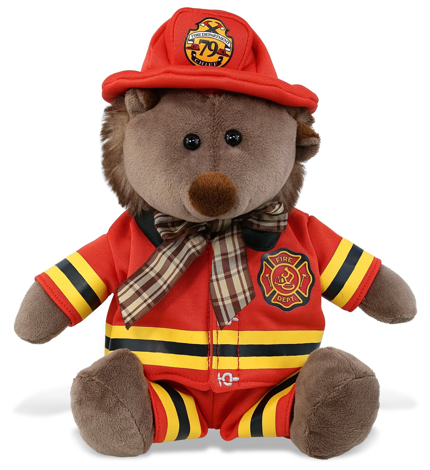 PLUSH FIREMAN - SUPER SOFT PLUSH - HEDGEHOG W/RIBBON