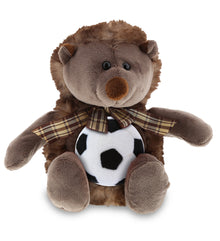 SUPER SOFT PLUSH - HEDGEHOG W/RIBBON WITH SOCCER PLUSH