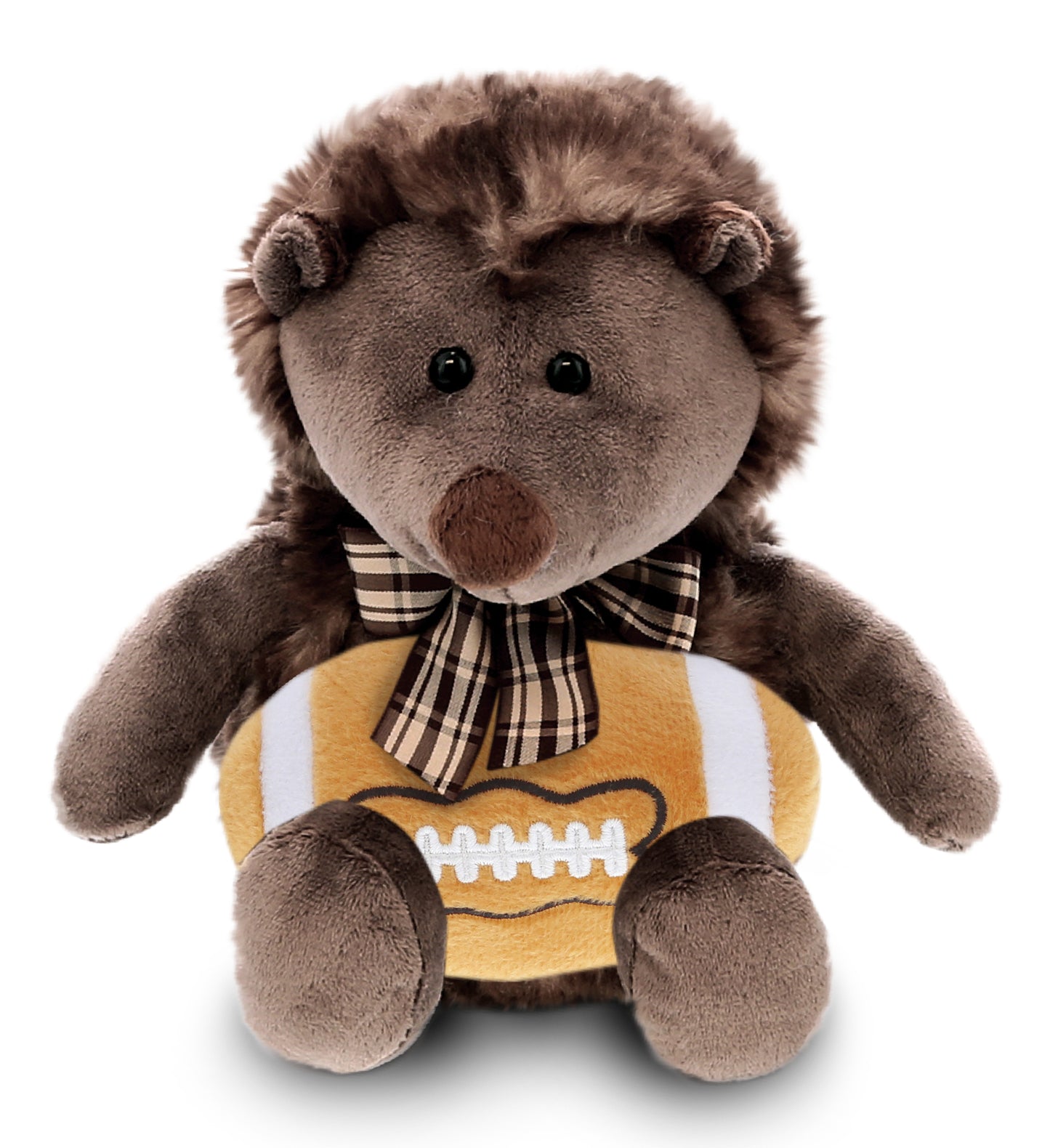 SUPER SOFT PLUSH - HEDGEHOG W/RIBBON WITH FOOTBALL PLUSH