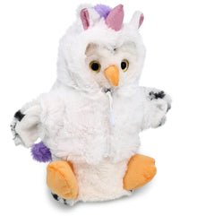 PLUSH UNICORN - SUPER SOFT PLUSH HAND PUPPET - WHITE OWL