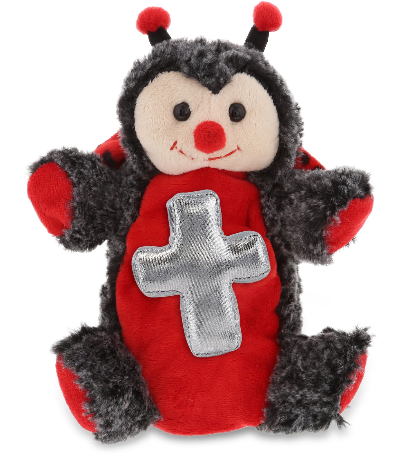PLUSH CROSS - SUPER SOFT PLUSH HAND PUPPET - LADYBUG