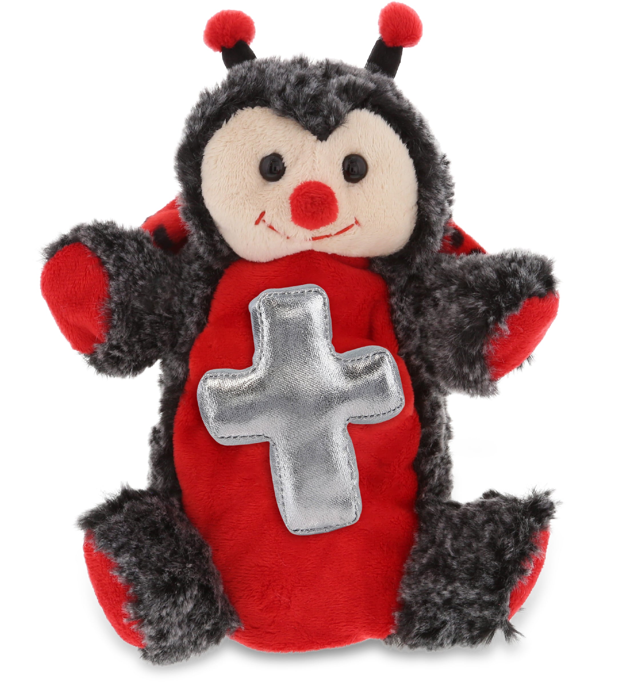 PLUSH CROSS - SUPER SOFT PLUSH HAND PUPPET - LADYBUG