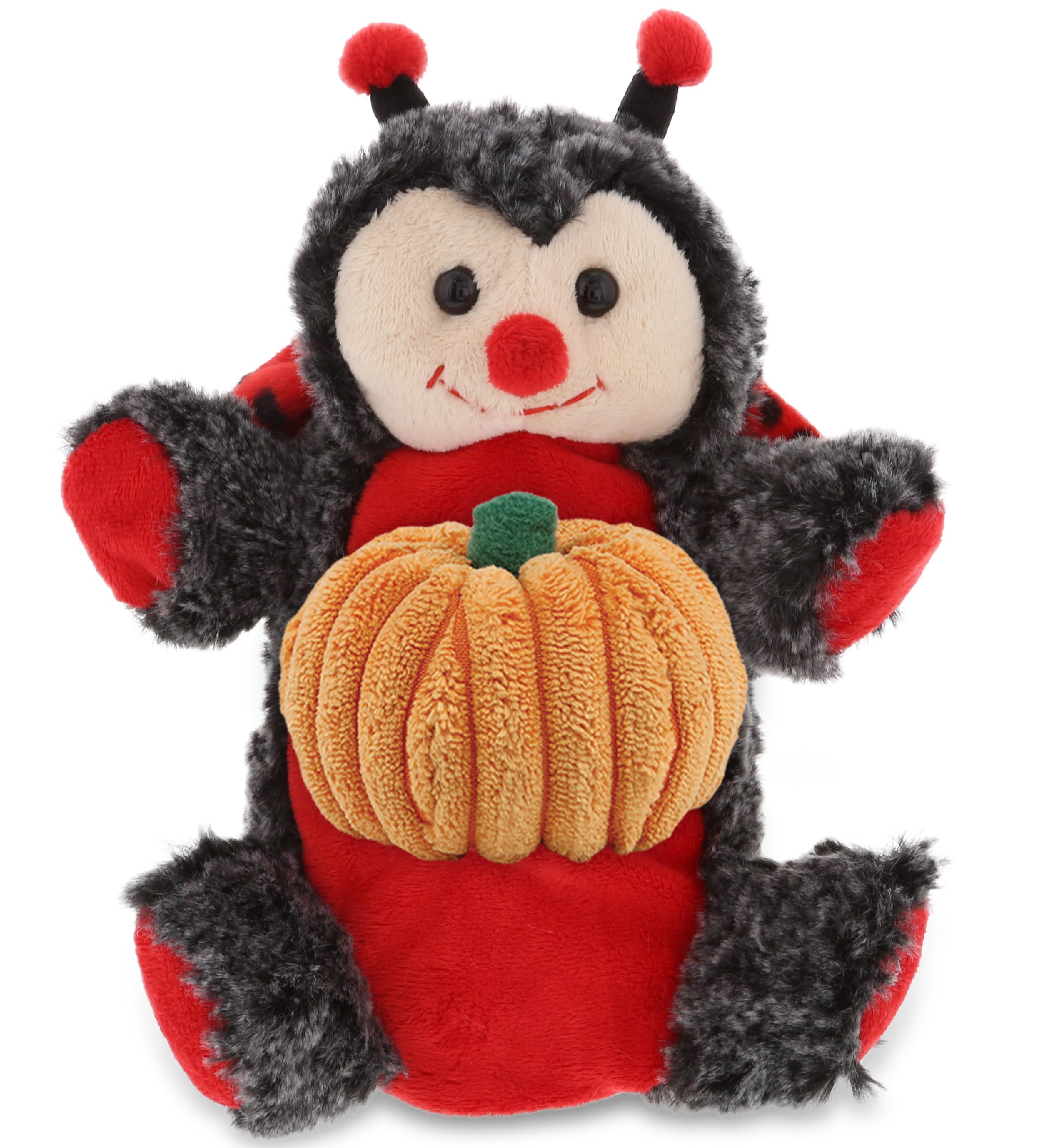 PLUSH PUMPKIN - SUPER SOFT PLUSH HAND PUPPET - LADYBUG