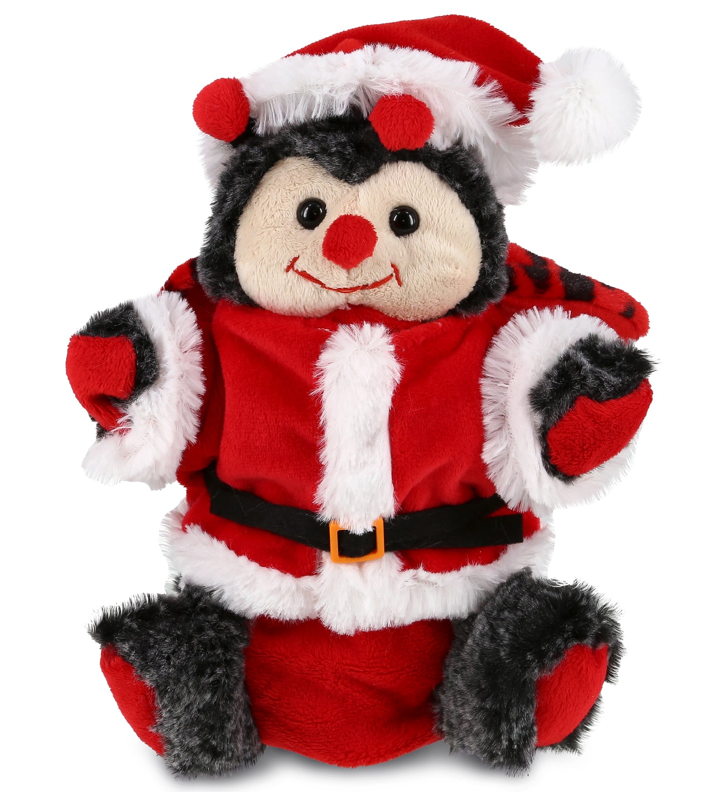 PLUSH SANTA - SUPER SOFT PLUSH HAND PUPPET - LADYBUG