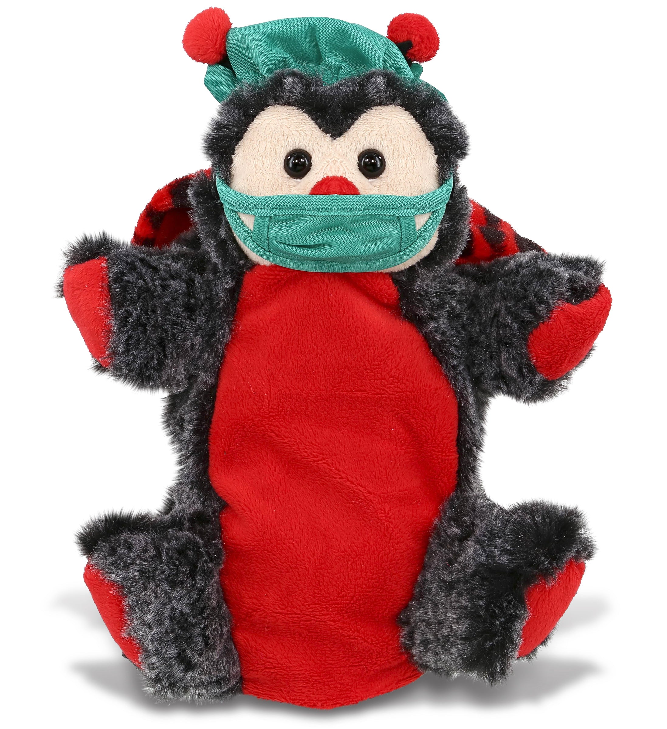 PLUSH DOCTOR - SUPER SOFT PLUSH HAND PUPPET - LADYBUG