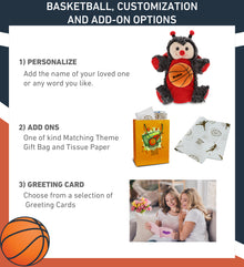 SUPER SOFT PLUSH HAND PUPPET - LADYBUG WITH BASKETBALL PLUSH