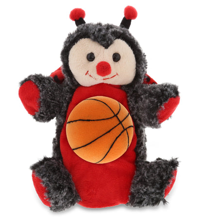SUPER SOFT PLUSH HAND PUPPET - LADYBUG WITH BASKETBALL PLUSH