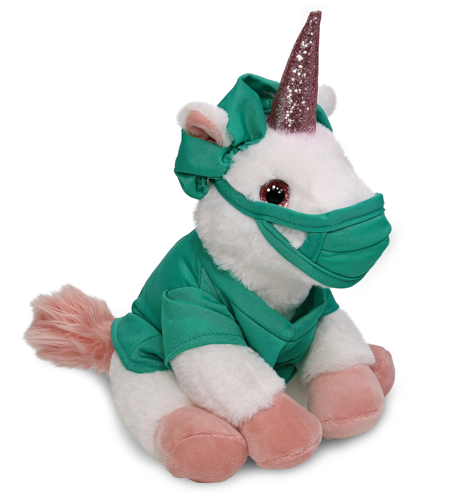 PLUSH DOCTOR - SUPER-SOFT PLUSH - WHITE UNICORN 9"