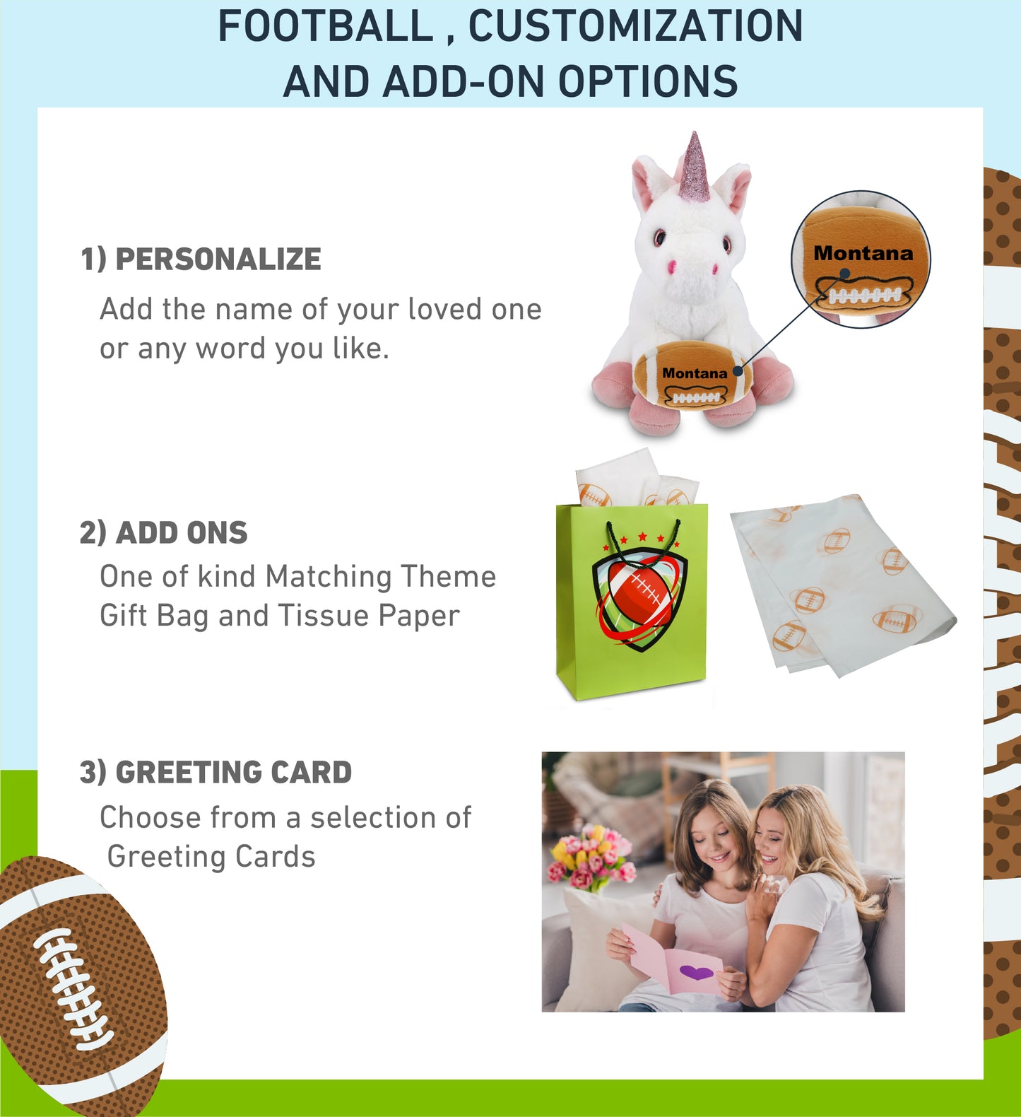 SUPER-SOFT PLUSH - WHITE UNICORN 9" WITH FOOTBALL PLUSH