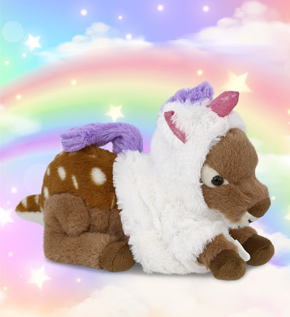 SUPER-SOFT PLUSH - FAWN DEER 10" with Unicorn Dress Up