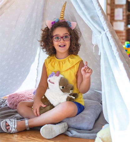 SUPER-SOFT PLUSH - FAWN DEER 10" with Unicorn Dress Up