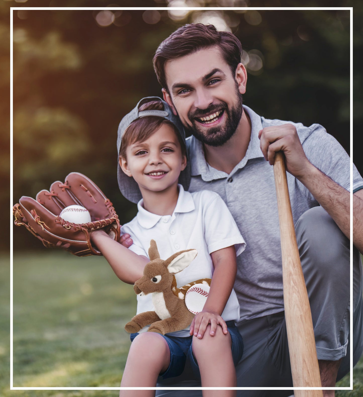 SUPER-SOFT PLUSH - FAWN DEER 10" with Baseball Plush