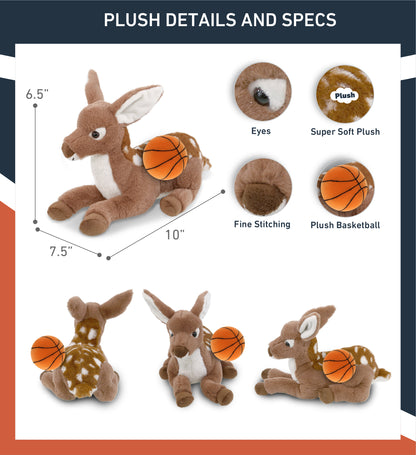 SUPER-SOFT PLUSH - FAWN DEER 10" with Basketball Plush