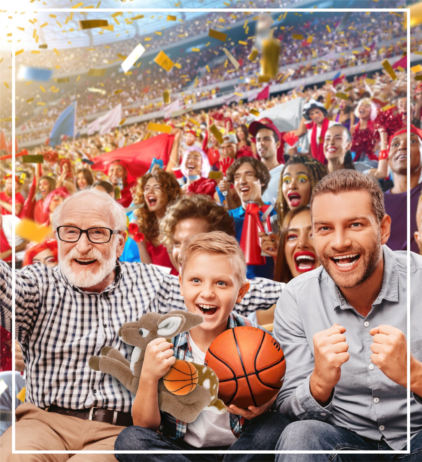 SUPER-SOFT PLUSH - FAWN DEER 10" with Basketball Plush